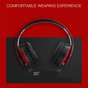 SN-P13 Écouteurs Bluetooth Over Ear Hi-Fi Stéréo Casque sans fil Pliable Soft Memory-Protein Earmuffs Micro intégré et mode filaire