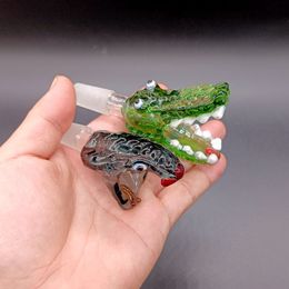 Snake Crocodile Glass Bowl Accessoires voor water Bongpijpen Leuke dierenkommen Olie Dab Rig Shisha