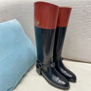 Bottes à motif peau de serpent pour femmes, bottes à imprimé ombre, marque de luxe, style équestre, bottes au genou, taille 35 à 42