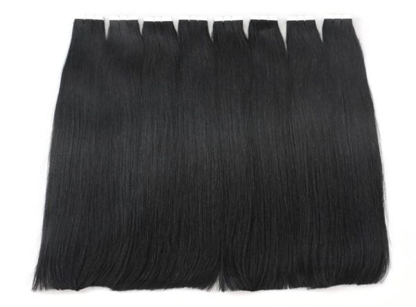 Bouton Snap Bouton Tour de trame dans une extension de cheveux humains pour les clients VIP 24inch 100g 40 pièces 1b Natural Black7548515