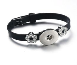 Snap Jewelry Coucles Couleurs Silicon Bracelet Button Snap pour les femmes Bracelet Butt de fleurs en acier inoxydable 76258452992