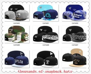 HAT MANUFACTORY Snapbacks Ball Hats Fashion Street Headwear taille ajustable Cayler Sons casquettes de baseball de football personnalisées