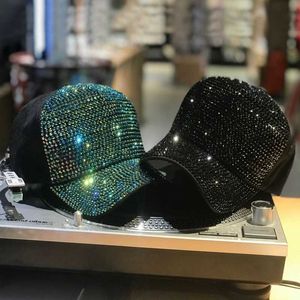 Snapbacks 2022 Strass luxe perle paillettes casquette de baseball pour femmes été coton chapeau filles snapback hip hop chapeau Gorras Casquette Bones G230508