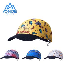 Snapbacks AONIJIE Casquettes de course pliantes ultralégères Pare-soleil à séchage rapide Chapeaux de cyclisme VTT respirants Ultra Trail Marathon Sports E4607 230615