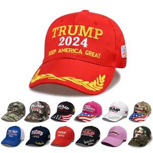 Snapbacks Baseball Cap voor Trump 2024 Borduurpap usa Vlag Baseball caps houden Amerika geweldige 3D -letter borduurwerk Snapback President Hat P230512