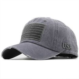 Snapbacks Casquette De Baseball Hommes Tactique Armée Coton Militaire Papa Chapeau USA Drapeau Américain US Unisexe Hip Hop Chapeau Sport Casquettes Chapeaux P230515