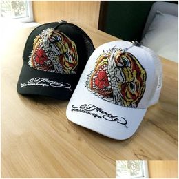 Snapbacks Gorras de béisbol para hombres Hardy Tiger Head Fish Verano Transpirable Mesh Truck Hat Pink Sunvisor Cap KPOP Mujeres 230621 Drop Deliv Dh1Am