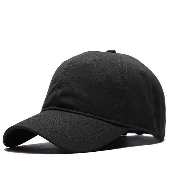 Snapbacks Grande Taille Sport Chapeau Cap Extérieur 100% Coton Plain Golf Hat Bonne Qualité Sun Cap Homme Grande Taille Casquette De Baseball 55-60cm 60-65cm G230508