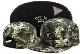 Snapbacks cap Cayler Sons Hip Hop marca sombrero de verano ajustable Sombreros Hombres Mujeres Ball Caps Diseño de calidad superior Snapback Moda Deportes