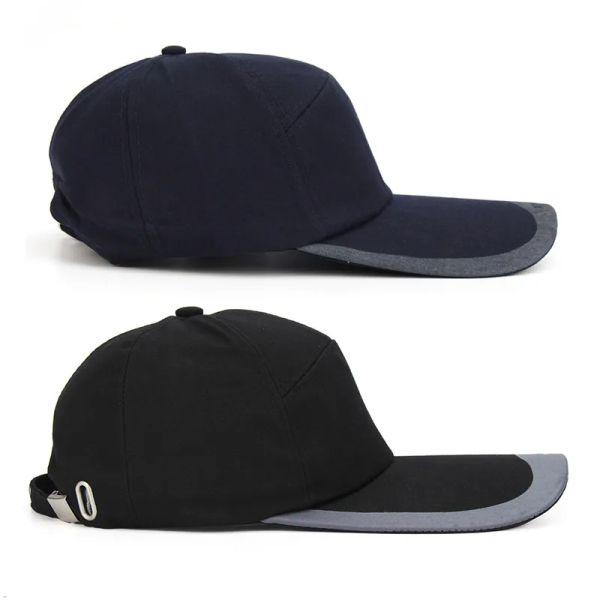 Snapbacks-Gorra de algodón para trabajadores de puertas exteriores, casco de seguridad, protección para la cabeza, estilo mecánico de béisbol