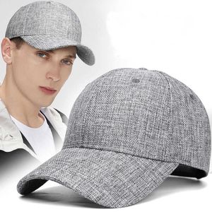 Snapbacks diep kunstmatig linnen honkbal pet zomer outdoor cool sun heren grote mate sport snap cap 55-60 cm 60-66 cm g230529