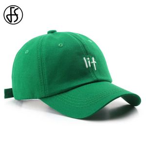 Snapbacks Fs 2022 Automne Coton Vert Casquette De Baseball Snapback Hip Hop Visage Casquettes Pour Hommes Femmes À La Mode Streetwear Chapeau De Camionneur Gorras hombre L221028