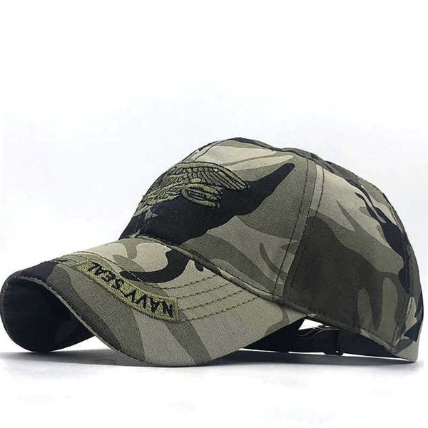 Snapbacks Hot Army Cap Camo Baseball Cap Hommes Camouflage Snapback Tactical Cap Mens Baseball Caps Gorra pêche Snapbacks 55-61CM P230512