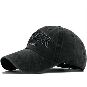 Snapbacks Hot Sand lavé 100% coton casquette de baseball chapeau pour femmes hommes vintage papa chapeau NEW YORK broderie lettre sports de plein air casquettes P230512