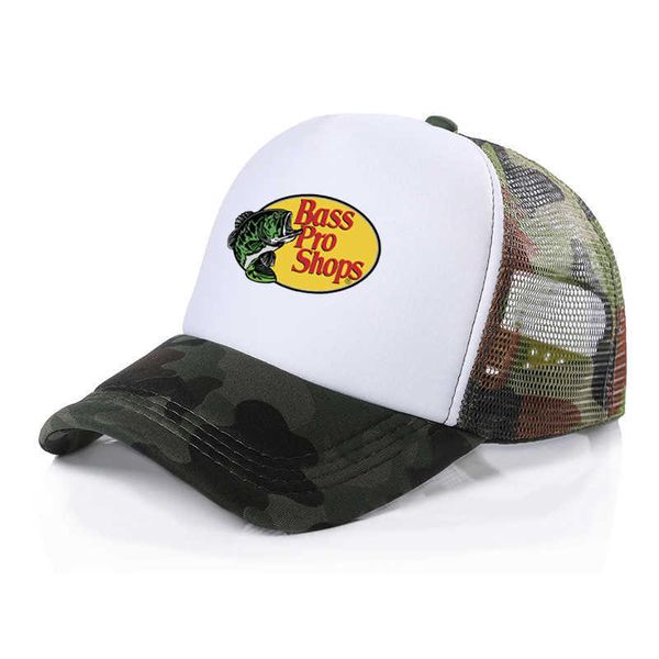 Snapbacks Hommes Bass Pro Shops Imprimer Casquette de baseball d'été casquettes de camionneur Sports de plein air Voyage Unisexe Papa Chapeau Garçon Fille Casquettes Snapback P230515