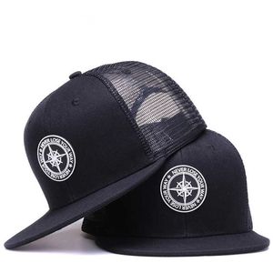 Snapbacks heren honkbal zwarte snapshot hoogwaardige coole hiphop 6-panel botmesh card auto cap g230529