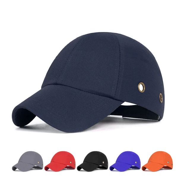 Snapbacks NOUVEAU plus récent travail de sécurité de sécurité Casque de bosse de bosse dure style de baseball de baseball Inner Shell pour travail d'usine de travail portant une protection contre la tête