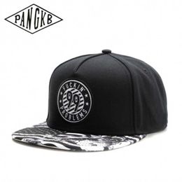 Snapbacks pangkb merk 99 fckn Problemen Cap Fashion Hip Hop Headwar Snapback Hat voor mannen Vrouwen Volwassen Outdoor Casual Sun Baseball Cap 0105