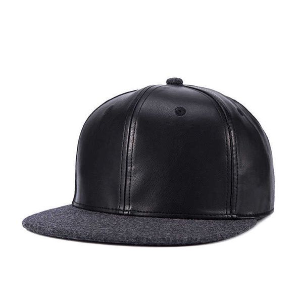 Snapbacks PANGKB marque sport extrême casquette en cuir noir chapeau de relance pour hommes femmes adulte hip hop en plein air décontracté soleil casquette de baseball en gros 0105