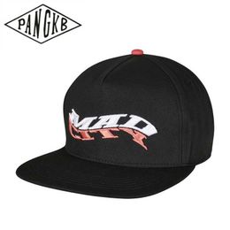 Snapbacks Pangkb -merk Mad City Snapback Hat Groothandelaren geborduurd Lady Men Sport Adult Outdoor Casual Sun Baseball Cap Gorras 0105