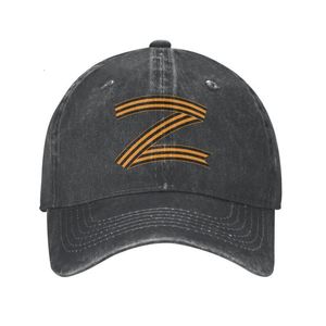Personalized Russian Letter Z Print Cotton Baseball Cap for Men and Women