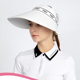 Snapbacks PGM Womens Golf Hat Sunscreen Sunshade Headless Large Brim UV Cap Sun Cap Pour Dames Filles Sports D'été 230615