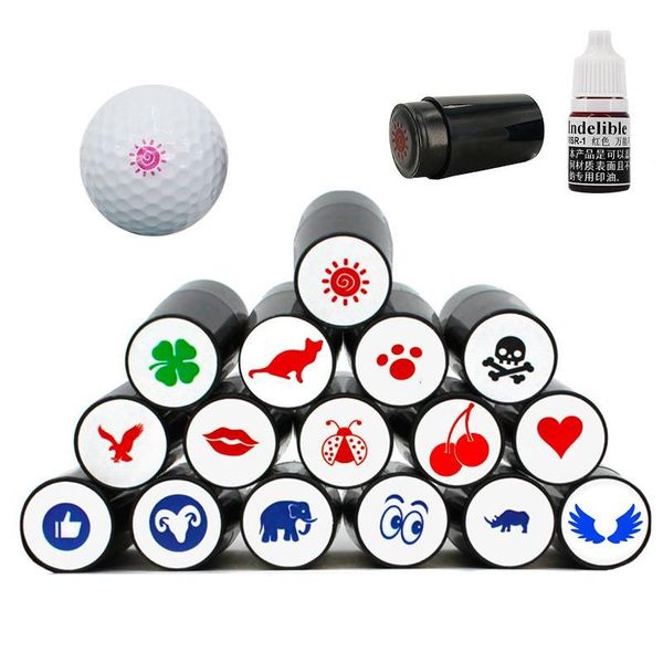 Snapbacks S 1 PCS Golf Ball Stamper Stamp Marker Séchage rapide Impression Durable Longue durée Divers modèles Accessoires en plastique 2 Dhwbr