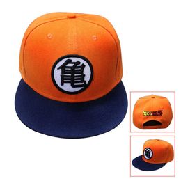 Snapbacks Voron 2020 Nieuwe hoge kwaliteit Z Goku Hat Snapback Flat Hip Hop Caps Casual Baseball Cap voor mannen vrouwen verjaardagshoed G230508