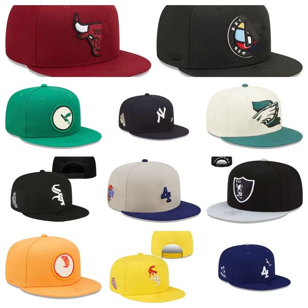 Snapbacks Sombreros al por mayor de sombrero Ajustable Diseñador de béisbol Baseball Flat Gat All Team Bordery Football Caps Al aire libre Sports Unisex Hip Hop Gorro de malla Mesh Mesh