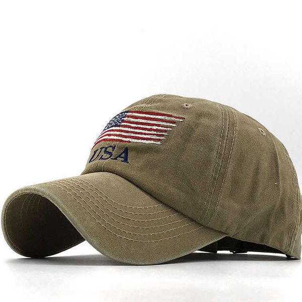 Snapbacks Wholsale Mode USA Drapeau Camouflage Casquette De Baseball Pour Hommes Femmes Snapback Chapeau Armée Drapeau Américain Os Camionneur Haute Qualité Gorras P230515