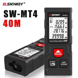 Medidor de distancia láser SNDWAY 40M 50M 70M 100M telémetro ruleta buscador de rango Trena cinta métrica herramienta 240109