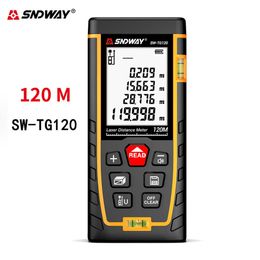 Sndway Laser Afstandsmeter 50m 70m 100m 120m Laser Range Finder Rangefinder Metro Trena Laser Tape Ure Ruler Roulette Tool 210719