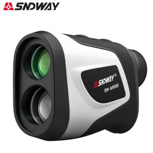 Sndway Laser Afstand Meter Telescoop Laser RangeFinder Mini Golf Monoculaire Maatregel Rangefinder voor Jacht 500m / 600m / 700m 210719