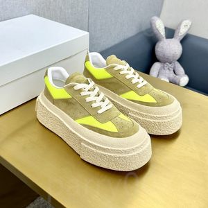 Sneaker dames trainer ontwerper schoen vrouw Margiela platform casual schoenen luxe daddy maison suede loafer outdoor run schoen mm6 rubber zool leer nylon trainer