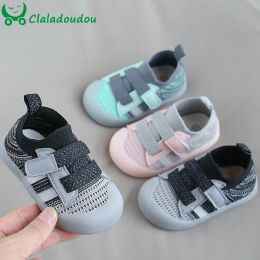 Sneakers 11.514.5 cm Bébé First Walkers for Kids Girls Boys, Mesh Breathable Knitting Toddler Sneakers, Soft Yard Infant Casual Automn Shoes
