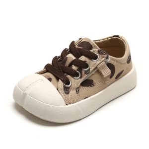 Sneakers 11.515.5 cm Fashion Kids Sneakers canvas luipaard meisjes jongens sportschoenen peuter casual schoenen voor 03 jaar kind herfst lente