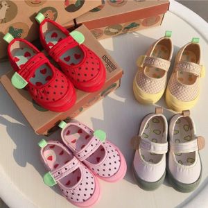 Zapatillas de zapatillas 16y 2021 zapatos para niños de nuevo estilo mini Melissa Princess Bow Shoes Bown Fashion Canvas Zapatos Niños Niños Capricon