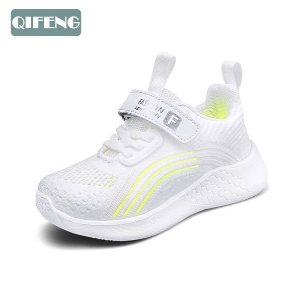 Baskets 2022 Chaussures pour enfants légers Courir la mode Fashion Footwear chaussures respirantes enfants blanc tennis marchant sneaker mignon filles