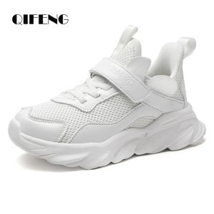 Sneakers 2022 Kinderen witte casual schoenen jongens licht mesh sneakers student kind zomermaat 5 8 9 12 13 sportschoenen winter peuterjongen