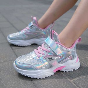 Sneakers 2022 Fashion Sport Kids Girls Sneakers Leather Running Children's Casual Shoes Breathable Autumn Tennis Shoes Boys Sneakers NIEUW T220930