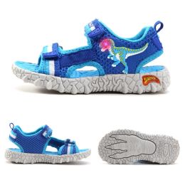 Sneakers 2022 Sport Enfants Chaussures d'été 3d Dinosaur garçons Sandale PU Casual Kids Beach Sandales Trex Soft Leahter Big Boy Footwear