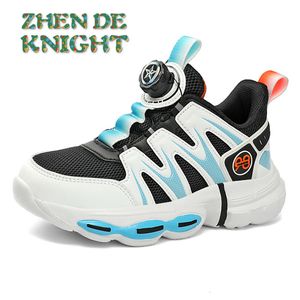 Sneakers 2023 Kinderen S Autumn Roterende knop Sportschoen Mesh Ademboute jongens Casual Running 230815