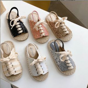 Sneakers 2023 Kids Girls Summer Sequins Sandalen Goede kwaliteit mode 2533 E423 230424