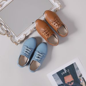 Sneakers 2023 Lente Kids Schoenen Kinderen Casual Baby Meisjes Slip Op Mode Loafers Peuter Leer Jongens Caramel Mocassin 230613