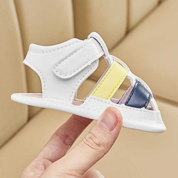 Baskets 2023 Été Bébé Enfants Saut Couleur Sandales Chaussures Nouveau-Né Tout-petits Schuhe Maille Coton Pantoufles Décontractées Premiers Marcheurs R230810