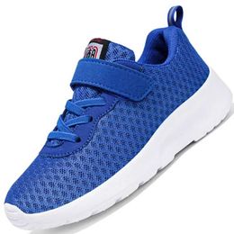 Zapatillas de deporte 2024 Autumn Childrens Mesh Sports Shoes Sports Boys and Girls Tennis Breathable Sports Running Zapatos Ligeros al aire libre Outdoor Leisure Walking Q240506