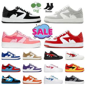 sneakers 2024 Nieuwe Designer lage schoenen Heren Dames Vrijetijdsschoenen Leer Zwart en Wit Blauw Heren en Dames Outdoor Shark Sport Hardloopschoenen