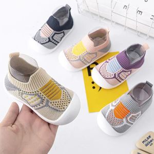 Baskets 2 paires de chaussures bébé garçon été en maille respirante chaussures bébé nouveau-nés pour tout-petit bébé fille bébé chaussettes