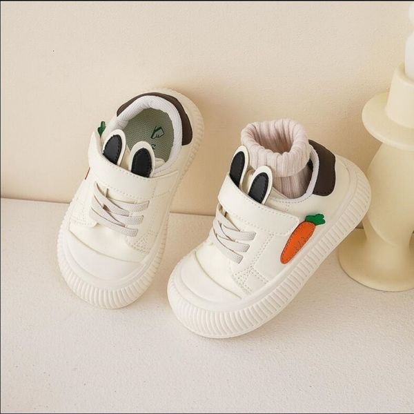 Baskets automne enfants Vintage en cuir garçons radis oreille de lapin chaussures décontractées filles bébé petit blanc 22 230923