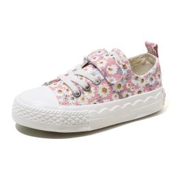 Sneakers Babaya Chaussures en toile pour enfants filles imprimées chaussures en tissu respirant 2021 Spring Nouvelles chaussures décontractées Fashion Princess Shoes